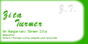 zita turmer business card