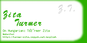 zita turmer business card